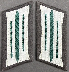 DDR NVA Paar Kragenspiegel Mannschaften Rückwärtige Dst. 2-teilig 1956-65 6732 - Bild 1 von 3