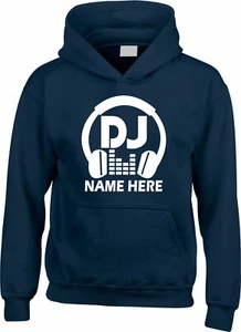 Personalised Hoodie DJ Music Dancing Club Singing Birthday XMAS Gift Unisex Hood - Picture 1 of 10