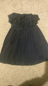 Strapless Miso navy dress size 10 - Picture 1 of 6