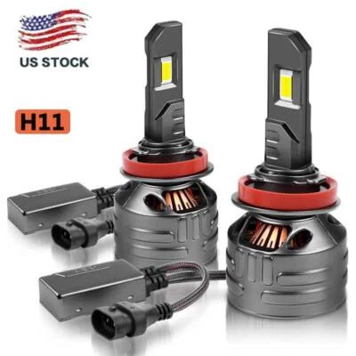 Canbus H11 LED Headlight Kit Low Beam Bulb Super Bright 6000K White 50000LM 150W - Image 1 of 4