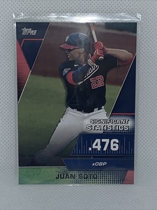 2021 TOPPS SERIES 2 SIGNIFICANT STATISTICS BLUE SP JUAN SOTO NATIONALS SS-7
