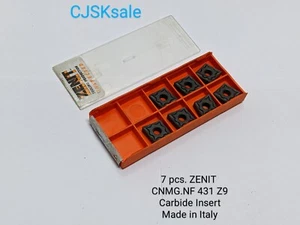 7 pcs. ZENIT CNMG.NF 431 Z9 Carbide Insert Made In Italy (NEW). - Picture 1 of 11