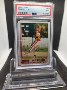 1982 TOPPS DON SUTTON #305 PSA 9 MINT LA DODGERS ASTROS BREWERS ANGELS HOF RARE
