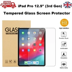 HD Clear Tempered Glass Screen Protector For iPad PRO 12.9" 3rd Generation 2018 - Picture 1 of 12