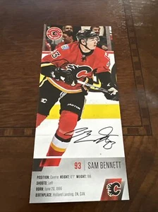 PANTHERS/FLAMES HOCKEY “Sam Bennett” -4th Overall 2014 Pick Autographed Photo - Picture 1 of 13