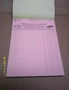 1950's SLATINGTON PA. GERMAN'S GARAGE STATEMENT SALES BILLS SLIPS - Picture 1 of 4
