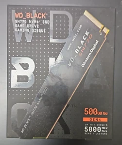 Western Digital - BLACK SN770 500GB M.2 NVMe Internal SSD - WDS500G3X0E. - Picture 1 of 1