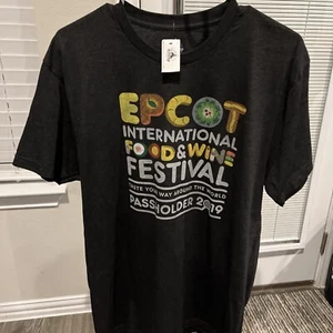 Disney Parks Epcot International Food & Wine 2019 Passholder Large Shirt - Bild 1 von 2