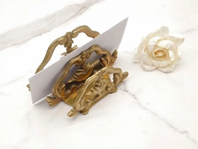 Vintage Crowning Touch Brass Three Tiered Letter Holder - Image 1 of 4