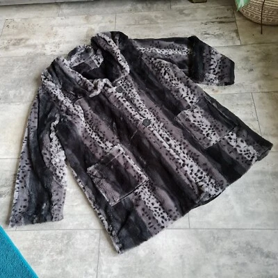 HOPSACK Kurzmantel Parka Fell Lagenlook Übergröße Jacke Damen Kunstpelz Teddy - Bild 1 von 3