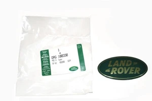 LAND ROVER RANGE ROVER SPORT GRILLE BADGE GREEN ON GOLD GENUINE DAG100330 - Picture 1 of 3