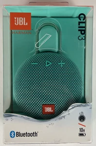 JBL Clip 3 Harman Tragbarer Wasserdichter Bluetooth Lautsprecher River Teal Neu - Bild 1 von 4