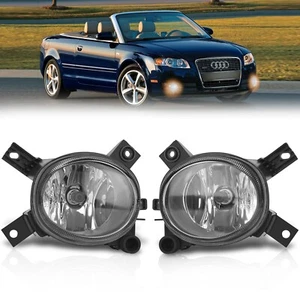 Fog Lights Compatible With 2005-2013 Audi A3 Quattro A4 Quattro S4 H11 55W Clear - Picture 1 of 7