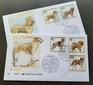 [SJ] Germany Dogs 1989 Pet Fauna (FDC pair) - Picture 1 of 5