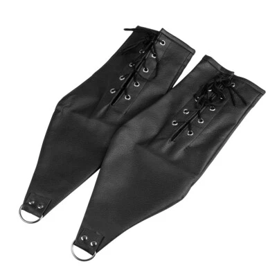 Bondage Mittens PU Leather Female Lace Up BDSM Dog Gloves Puppy Play Restraint - Image 1 of 4