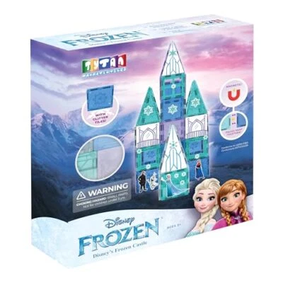 Disney Frozen Castle Magnetic Building Tiles Set STEM Play for Kids 3 and Up - Image 1 of 4