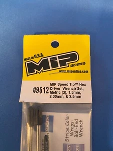 MIP Metric Speed Tip Set (3) Hex Driver Wrench 1.5mm, 2.0mm, 2.5mm MIP9512 - Picture 1 of 3