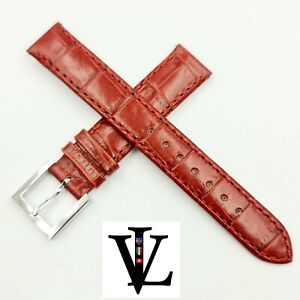  FENDI - 15 MM - RED - NEW OLD STOCK - LEATHER - WATCH STRAP - GENUINE - NOS