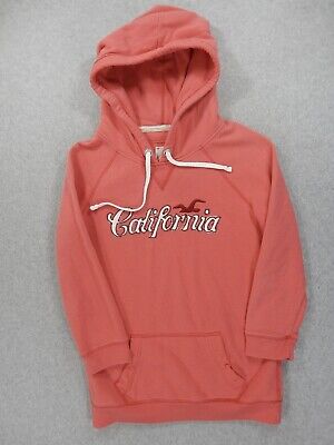 Hollister California Stitched Logo Hoodie Sweatshirt (Womens Large) Pink • 19.99€