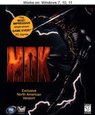 MDK PC Game 1997 Interplay Windows 10 11 - Image 1 of 3