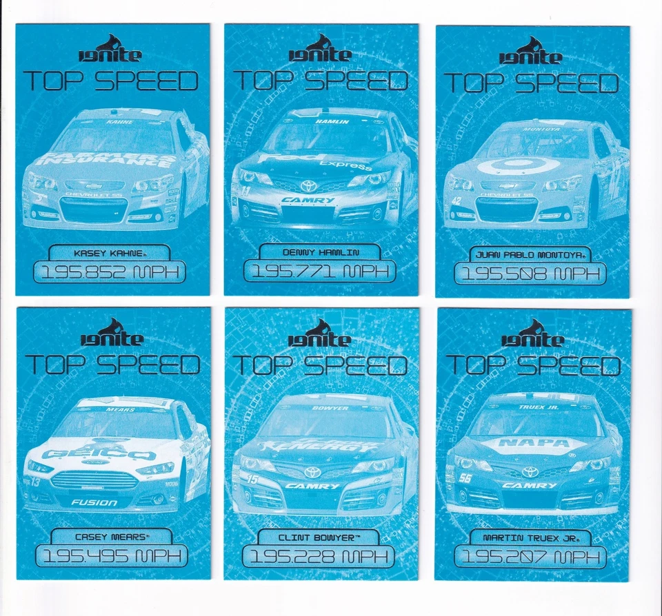 2013 Ignite CYAN PARALLEL PROOFS--#56 Kasey Kahne/Car--ONE CARD ONLY! - Image 1 of 1