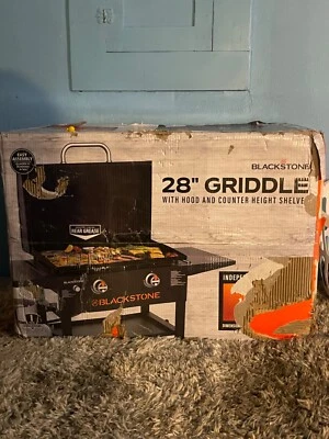 Blackstone 2147 Original 28" 2-Burner Outdoor Griddle Station w/ Hood - Black - Image 1 of 3