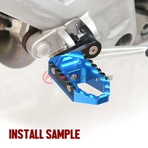 Blue TRC 40mm Adjustable Front Footpegs For Boulevard M109R VZR1800 06-22 23 24 - Picture 1 of 13
