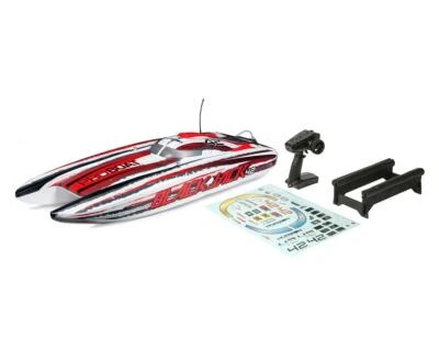 Pro Boat RC Blackjack 42" 8S Brushless Catamaran RTR White/Red PRB08043T2 - Image 1 of 4