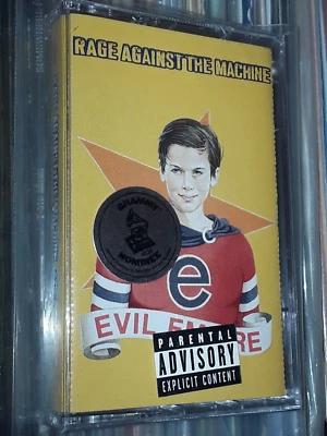 RARE RAGE AGAINST THE MACHINE‎ EVIL EMPIRE CASSETTE TAPE USA HYPE STICKER SEALED - Image 1 of 4