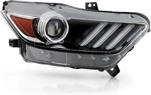 For 2015-2017 Ford Mustang HID W/LED DRL Headlight Projector Passenger Side - Picture 1 of 8
