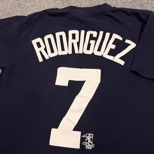 Detroit Tigers Shirt Men Small Blue Ivan Rodriguez 7 Pudge MLB Baseball Vintage - Picture 1 of 9