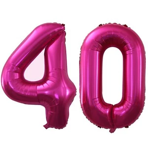 GOER Number 40 Balloons for 40th Birthday Party Decorations42 Inch Jumbo Foil... - Picture 1 of 1
