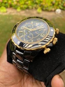 Swiss Legend Karamica MOP Ceramic Men's Chronograph Watch (Swiss ETA Quartz) - Picture 1 of 7