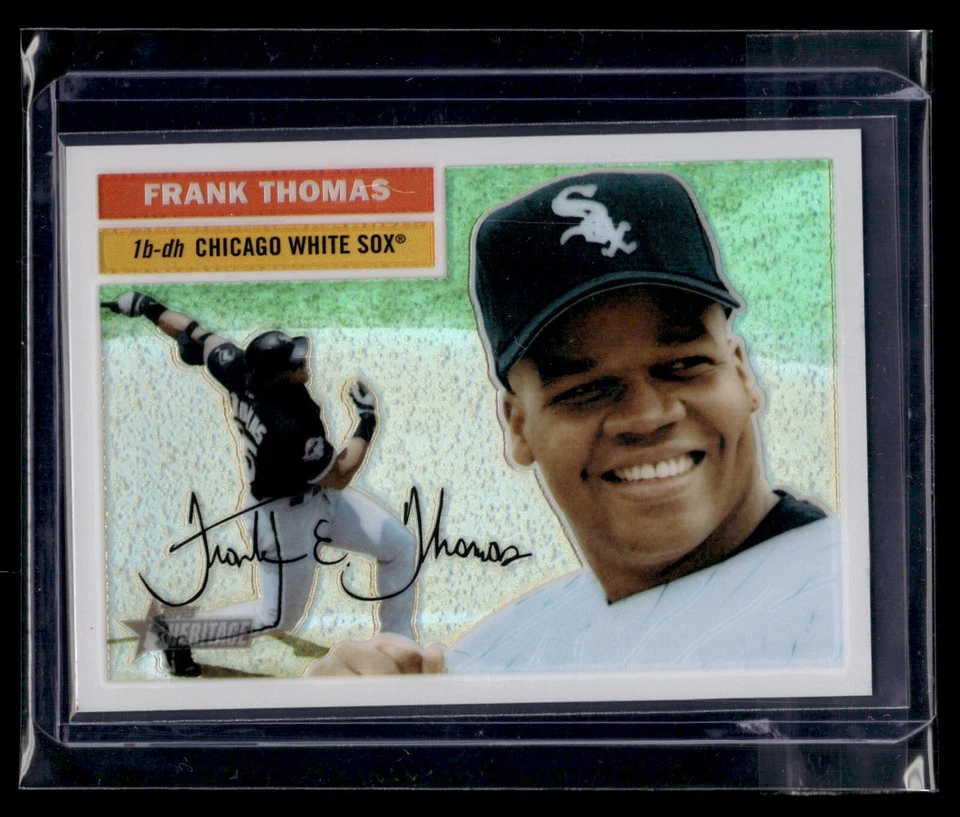 2005 Topps Heritage Chrome Refractor #THC30 Frank Thomas 183/556 White Sox HOF - Image 1 of 2