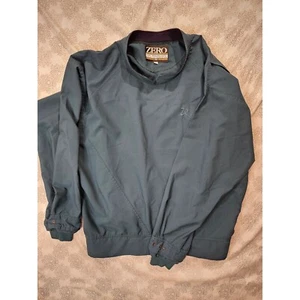 Zero Restriction Pullover Windbreaker Golfjacke Druckknopfmanschette ZR Logo - Bild 1 von 5