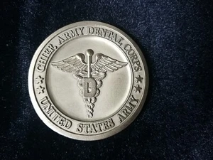 United States Chief, Army Dental Corps Challenge Coin Medallion, 2.5”  Rare - Picture 1 of 4