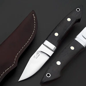 K Ali Loveless Style Drop Point Hunter Knife Handmade Fixed Blade Hunting Knife - Foto 1 di 10