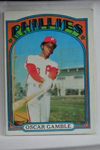 1972 Topps #423 Oscar Gamble Philadelphia Phillies Baseball Card 1 EX-NMT - Picture 1 of 2