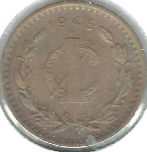 1945-M Mexico Circulated One Centavo Coin - Picture 1 of 2