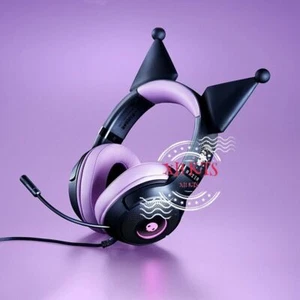 New Razer x Sanrio Kuromi Kraken V3 X Wired Headset Headphone Limited Edition - Afbeelding 1 van 9