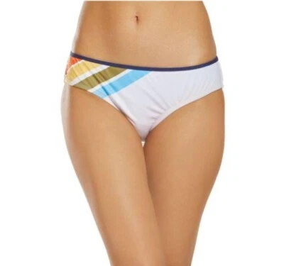 Hobie NUEVO Con Etiquetas Rainbow Brights Boyshort Hipster Pantalones Blanco Nadar Grande L Foto 1 de 4