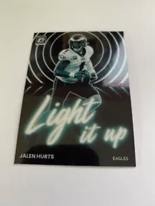 🔥2022 Donruss Optic JALEN HURTS Light It Up #LU-6 Eagles🔥 - Picture 1 of 2