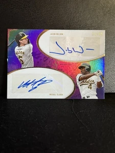 2025 Topps Dynamic Duals Jacob Wilson Miguel Tejada Auto /99 - Picture 1 of 3
