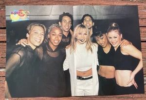 Britney Spears N Sync  Two Sided Centerfold Pinup Poster teen magazine clipping - Picture 1 of 2