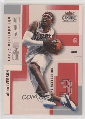 2003-04 Fleer Genuine Insider Reflections /99 Allen Iverson #67 HOF - Image 1 of 2