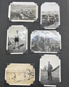 Fotos de personal de sección de señales de la RAF de la Segunda Guerra Mundial en el campo de Iduk Egipto 1942-1944 Ref#F - Imagen 1 de 14