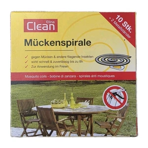 10 Mückenspiralen Und Andere Insekten 2 Metallständer Außenbereich Wirkt Bis 8h - Bild 1 von 2