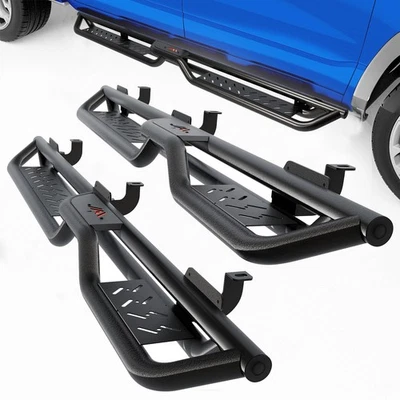 Running Boards for 2018- 2026 Jeep Wrangler JL Unlimited 4 Door Steel Side Steps - Image 1 of 4