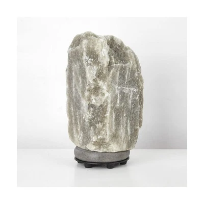 Urban Shop Contemporary Grey Himalayan Natural Rock Salt Crystal La... Fast Ship - Image 1 of 4