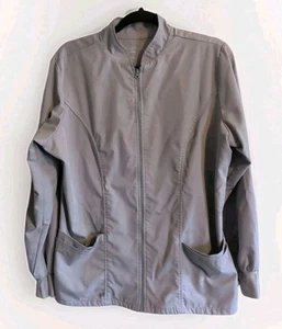 Giacca da laboratorio Advantage Butter Soft UA con cerniera grigia scrub elastica posteriore L Eccellenza! - Foto 1 di 8